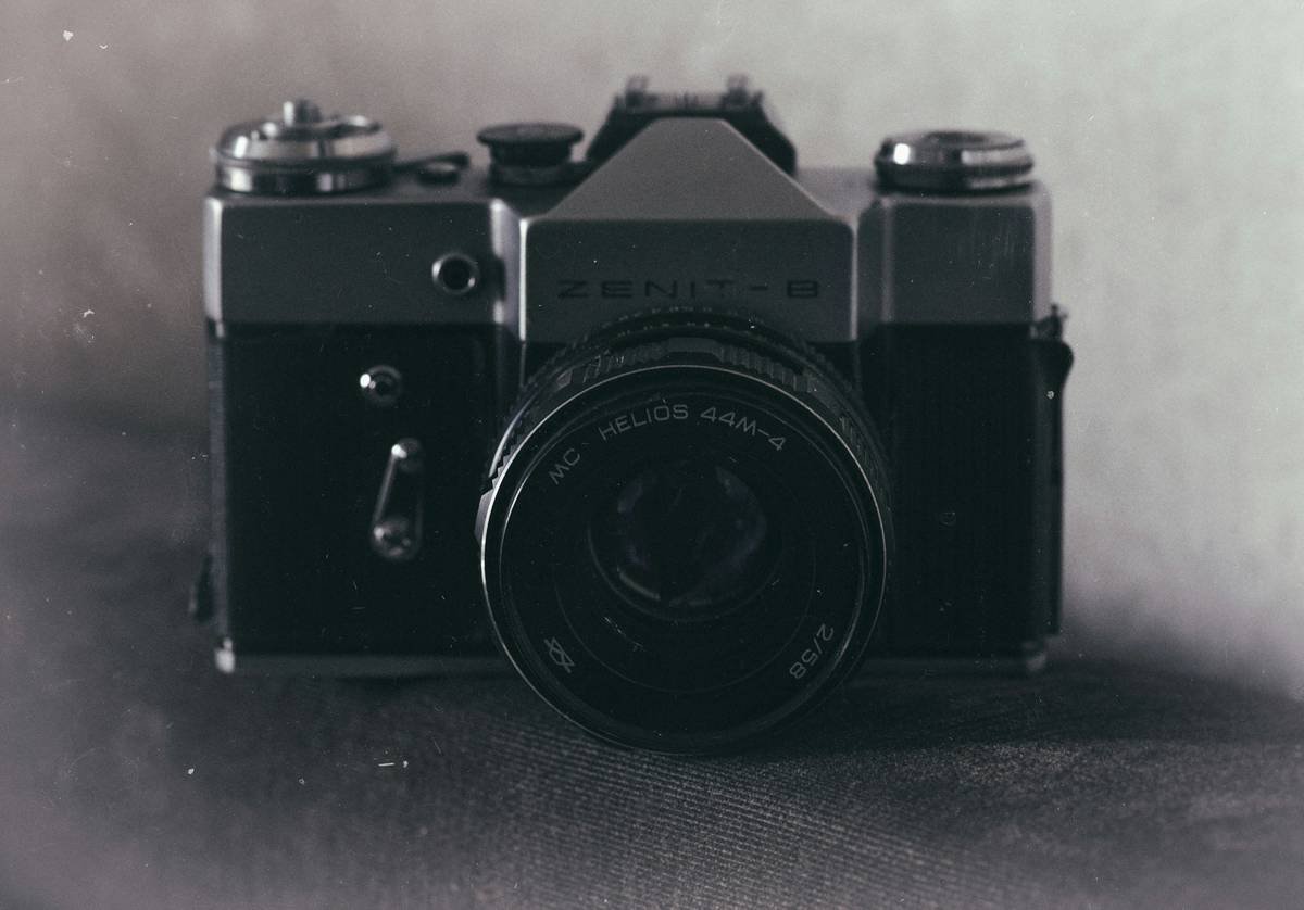 Damaged camera equipment at a film set