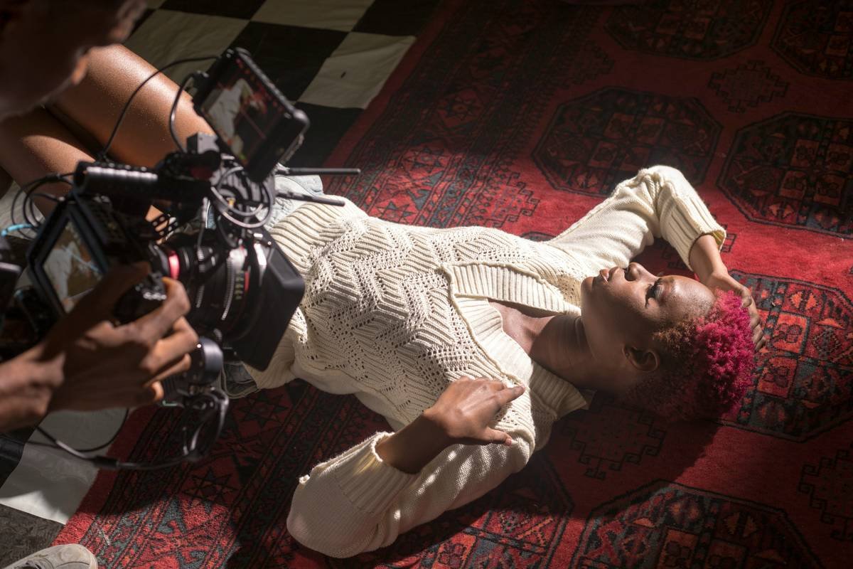 Damaged microphone after an accident on set.